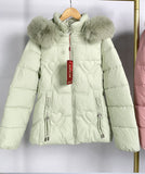 Fur Collar Fashionable Warm Jacket for Women
