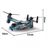 Large Transport Helicopter Assembled Building Block Toy Set for Kids