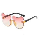 Cute Cat Ear, Frameless Sunglasses for Kids