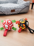 Dog Soccer Balls Toy with Straps, Gift for Pets - Puppy Birthday Interactive Toys