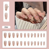 Crystal Butterfly Fake Nails, Finished Wear