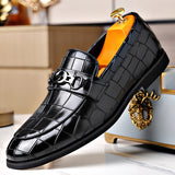 Men's Horse Buckle, British Style Business Casual Leather Shoes