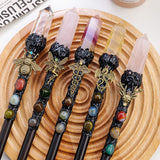 Natural Crystal Magic Wand, Halloween Truncheon Cane
