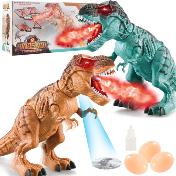 Water Spray and Egg Laying, Children's Dinosaur Toy with Light and Sound Effect
