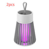 Electric-shock Physical Mosquito Killer, Light Purple Light Portable Outdoor Bedroom USB Rechargeable Insect Trap