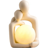 Scandinavian Abstract Figure, Art Lovers Ornaments, Night Light