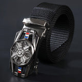 Good Luck Charm, Woven Nylon Waistband, Casual Fashion Belt