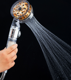 Pressurized Nozzle Turbo Shower Head One-key Stop Water Saving Shower Head Magic Water Line Bathroom Accessory
