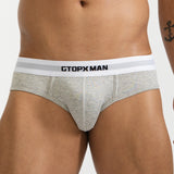 Comfortable Men’s Solid Color Thread Triangle Underpants (Pack of 2)