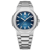 Men’s Stainless Steel Automatic Mechanical, Waterproof Barrel-shaped Wristwatch