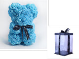 Valentine's Day Gift Rose Bear, Eternal Flower Rose Teddy Bear, PE Foam Toy for New Year's Eve