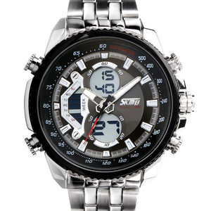 Men's Steel Belt, Diving, Fashion Personality and Versatility, Sports and Outdoors Electronic Watch