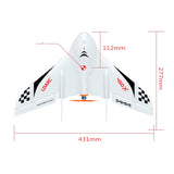 450X V2 RC Flying Wing Airframe Kit – Lightweight EPP Self-stable Glider Model