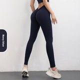 Fashion V-shaped Yoga Pants, INS High Waist Trousers, Hip Lifting Sports Fitness Women's Clothing