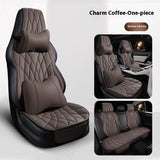 Universal Leather Car Seat Cover – Semi-surrounded Design for Vehicles