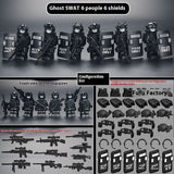 Military Building Blocks Doll, Assembled Desert Army