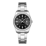 Women’s Quartz Calendar Watch with Waterproof Steel Strap