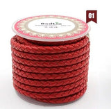 Handwoven Leather Cord for Bracelet and Necklace Making