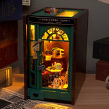 DIY Cottage Magic Theme Book Stand, Creative Hand-assembled Miniature Building Model Birthday Gift