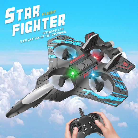 Drop-resistant Foam Gravity Glider, Special Effect Colorful Light Four-axis UAV Unmanned Aerial Vehicle