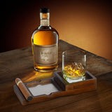 Solid Wood Cigar Ashtray with Storage Drawer & Whiskey Tray