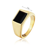 Men's Titanium Steel Ring with Simple Personality, Trendy Jewelry