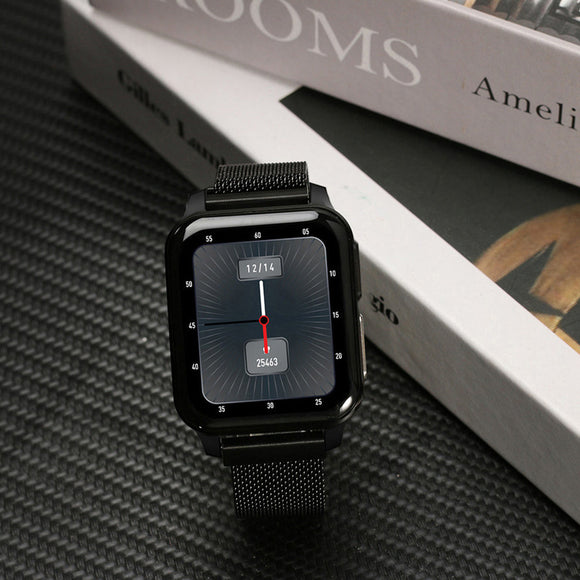 ECG, Body Temperature, Heart Rate, Blood Pressure, Oxygen, Weather, Music, Sports Smartwatch