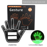 Car Gesture Finger Lights, Vehicles' Multifunction Prompt Warning, Decorative Gadgets