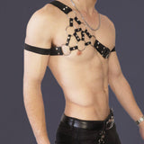 Black Leather Elastic Band Fun Tool
