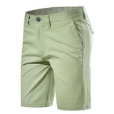 Men's Fashion, Casual Mid-waist Straight Solid Color Shorts
