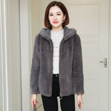 New Winter Thick Fur-lined Hooded Coat, Small Jacket
