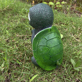 Garden Turtle Lantern Statue Resin Handicraft Tortoise Ornaments, Creative Courtyard Lawn Animal Travel Sculpture Home Decoration