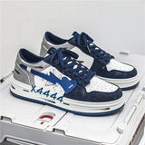 Distressed Graffiti Skateboard Shoes, Men's Sneakers