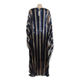 Women's Fashion Mesh Embroidered, Front and Back Sequin with Elastic, Vest Dress