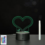 3D Acrylic Handwriting Message Board LED Light, Creative Note Lamp