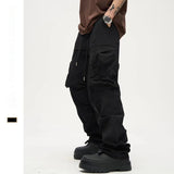 Men’s High Street Cargo Pants – Straight Fit Multi-pocket Utility Trousers
