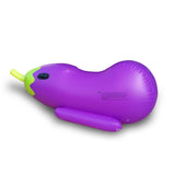Thickened PVC Inflatable Eggplant Mount Pool Floats