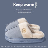 New Plush Slippers for Women/Men, Winter Warm Home Slippers, Indoor Thick-soled Fleece Slip-ons