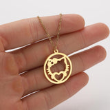 INS Light Luxury Personality, Cute Cartoon Animal Pendant Necklace