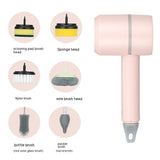 Electric Cleaning Dishwashing Brush, Automatic Wireless USB Rechargeable Professional Kitchen Bathtub Tile Cleaning Device