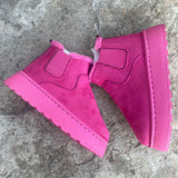 Fashion Flat Thick-soled Cotton Shoes, Round Toe Warm Plush Ankle, Winter Snow Boots for Women