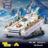 Park Roller Coaster, Assembled Model, Building Blocks Toys