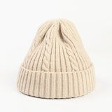 Autumn and Winter Fried Dough, Twist Knitting Warm Wool Hat (Pack of 2)