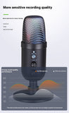 RGB Mobile Phone Computer Live Karaoke E-sports Games USB Microphone