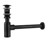 Concealed Basin Faucet, Black Frosted Recessed Faucet