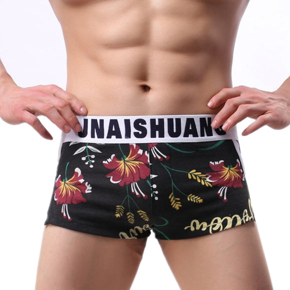 Men's Cotton Arrow Pants, Trendy Printed Arrow Boxers, Sexy Loose Briefs (Pack of 2)