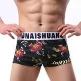 Men's Cotton Arrow Pants, Trendy Printed Arrow Boxers, Sexy Loose Briefs (Pack of 2)