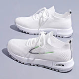 Versatile Flyknit Mesh Casual Sneakers Running Shoes for Young Women and Teens
