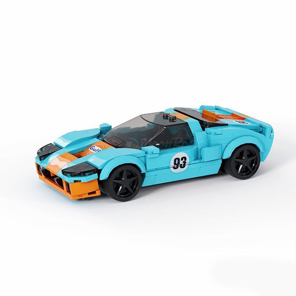 Building Block Car Model, Assembled Sports Speed 8 Grid Toy Gift