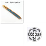 False Eyelashes, Self-adhesive Multicolor Eyeliner